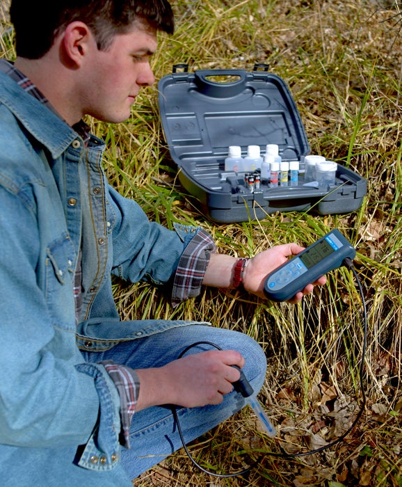 Sension+ MM150 DL Portable Multi-Parameter Meter, Field Kit with Multi Sensor for pH, ORP, Conductivity and TDS with Data Logger
