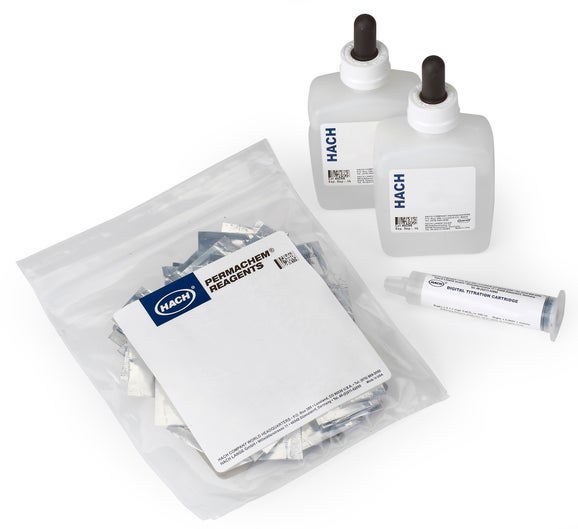 Chlorine (Total) Reagent Replacement Set for Digital Titrator, Mid-Range
