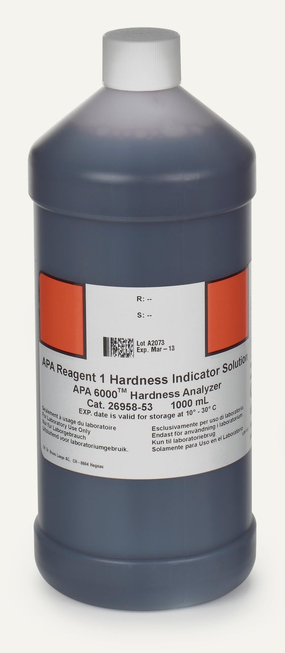 APA6000 Hardness Reagent 1, Indicator Solution (Calmagite), 1 L