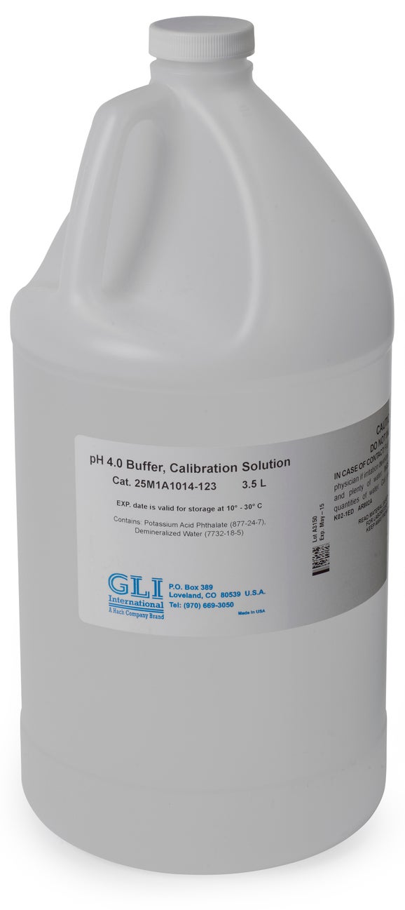 GLI pH 4.0 Buffer, 3.5 L