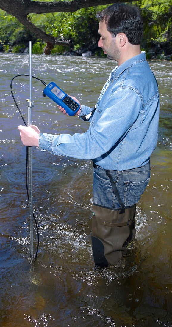 FH950 Portable Flow Meter (Velocity & Depth) System with 20' Cable