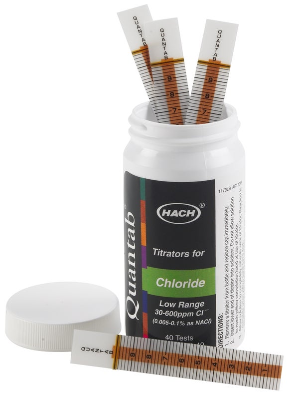 Quantab Chloride Test Strips allow for a fast and simple chloride test result