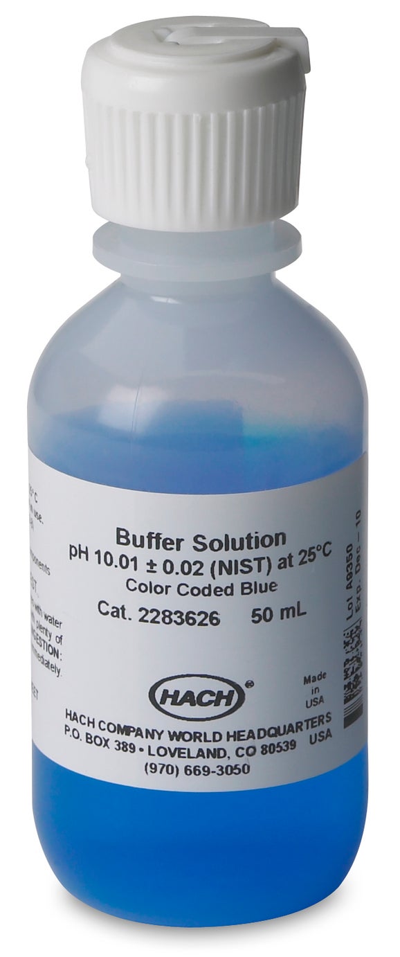 Buffer Solution, pH 10.01, Color-coded Blue, 50 mL