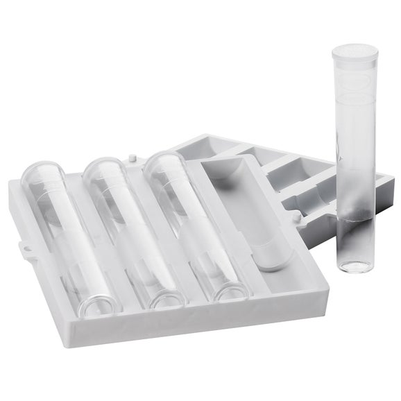 Plastic Viewing Tubes with Caps, 4/pk