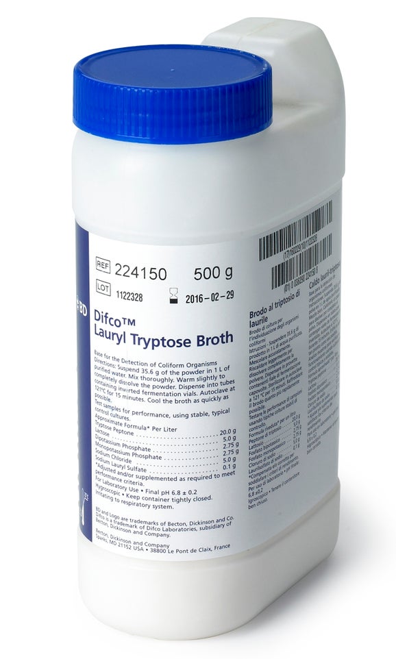 Lauryl Tryptose with MUG Broth, Dehydrated 500 g