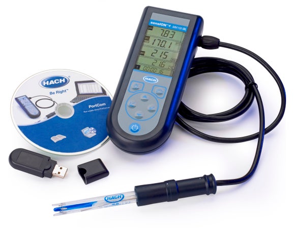 Sension+ MM150 DL Portable Multi-Parameter Meter, Field Kit with Multi Sensor for pH, ORP, Conductivity and TDS with Data Logger