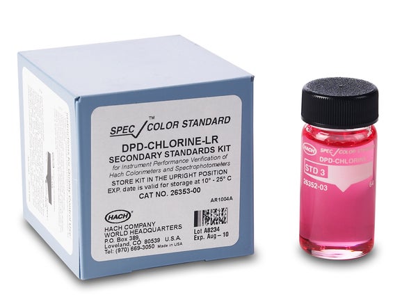 SpecCheck Secondary Gel Standards Set, DPD Chlorine - LR