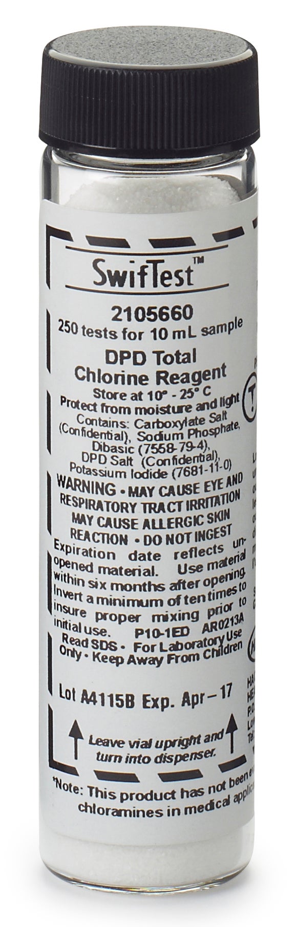 DPD Total Chlorine Swiftest™ Dispenser Refill Vial, approximately 250 Tests