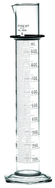 Cylinder, graduated, double metric, 100 mL