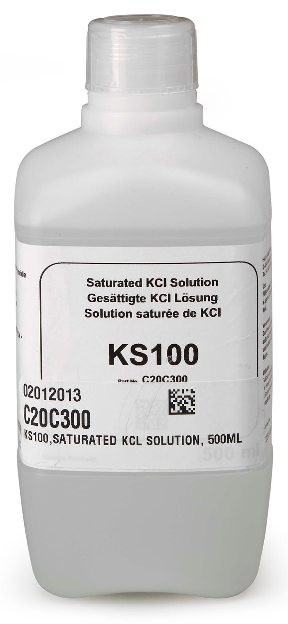 KS100 KCl Solution, Saturated, 500 mL (Radiometer Analytical)