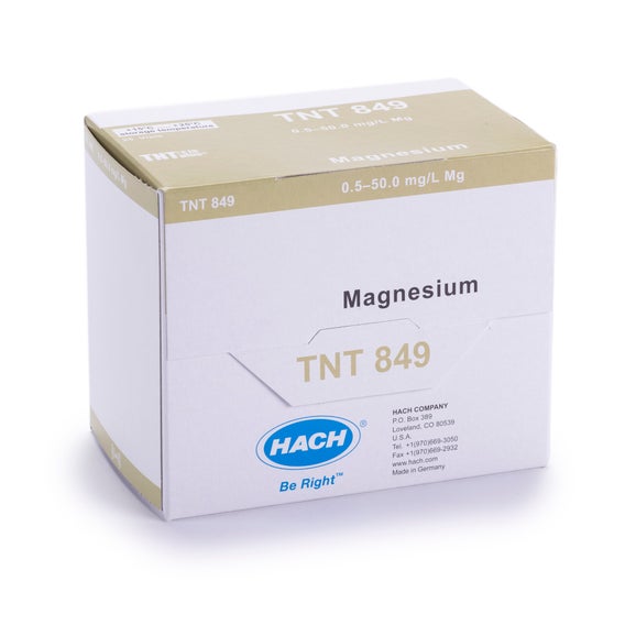 Magnesium TNTplus Vial Test (0.5 - 50 mg/L Mg), 25 Tests
