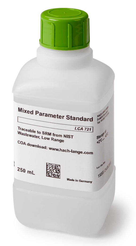 Mixed-Parameter Standard, NIST, Wastewater, Low Range