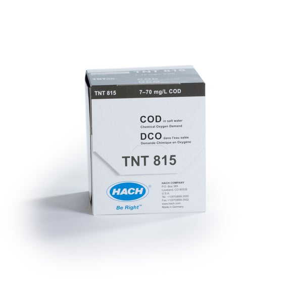 COD in salt-/seawater - TNTplus Vial Test, LR (7 - 70 mg/L COD), 25 Tests