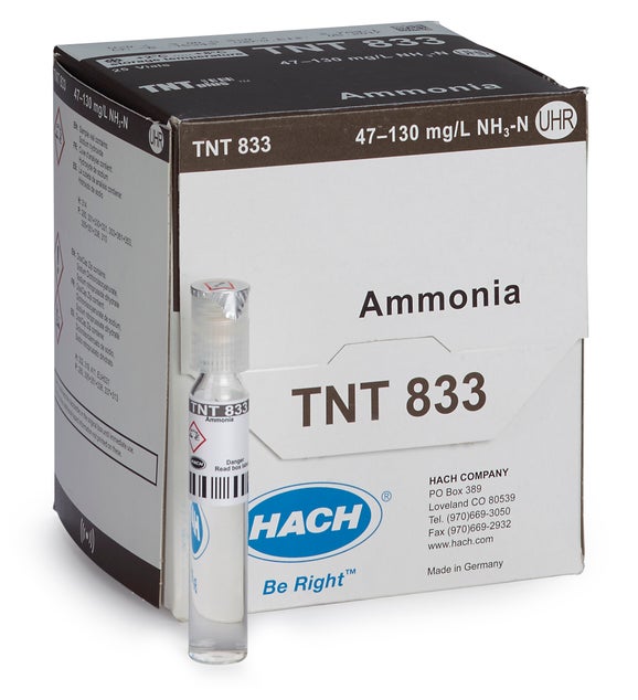 Ammonia TNTplus Vial Test, UHR (47 - 130 mg/L NH₃-N)