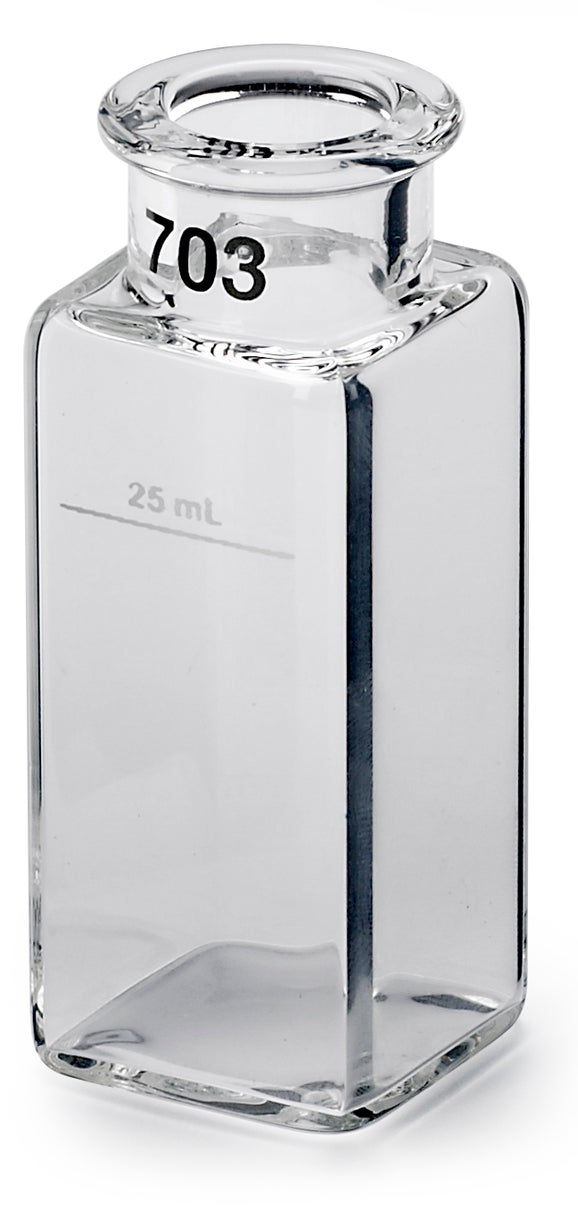 Sample Cell: 1" Square Glass 25mL, matched pair