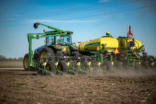 Emily and Ryan Ponwith from Minnesota share about their John Deere planter equipped with Precision Planting. 