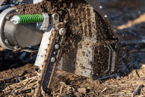 GeoKnife soil collection provides the equivalent of approximately 48 traditional cores, giving the sample greater representation across the collection area.