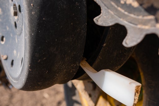 Keeton Seed Firmers gently press every seed into the bottom of the trench to tuck it firmly in the soil,