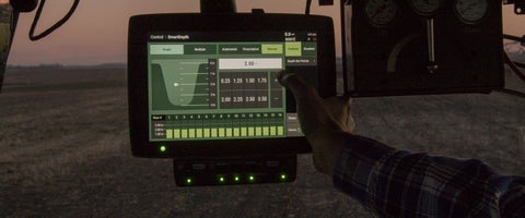 Adjust planting depth from the cab on the 20|20 with SmartDepth from Precision Planting. 