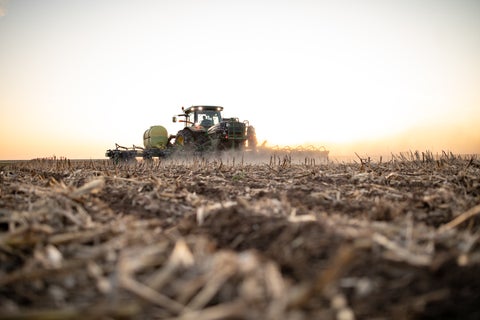Planting beans into no-till corn