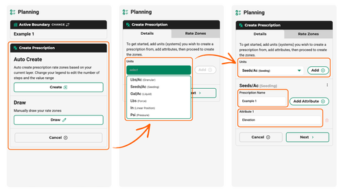 Steps to auto create a prescription in Panorama after a boundary is created.