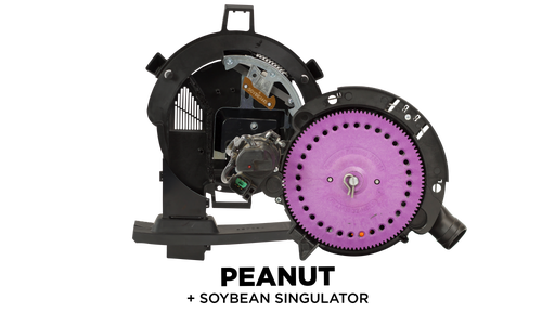 Precision Planting's vacuum meter vSet upgrade with soybean-peanut seed disc installed.