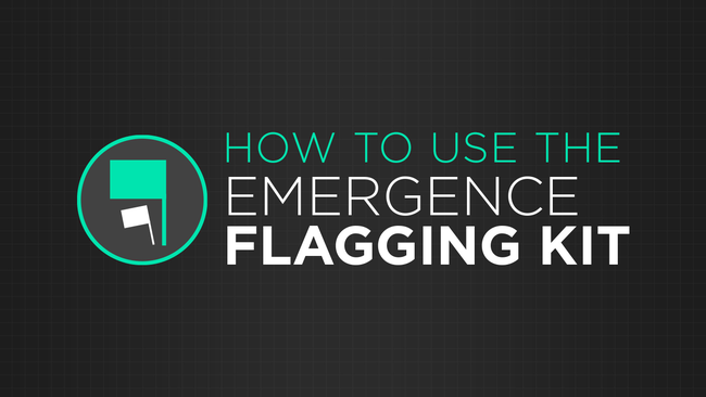 Emergence flagging kit How to use steps