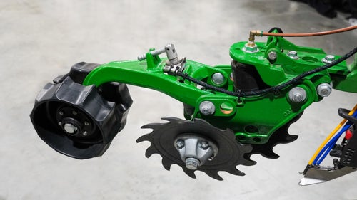FurrowForce is a two-stage closing system from Precision Planting. 