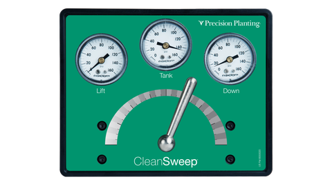 The CleanSweep controller allows you to make row cleaner adjustments from the cab.