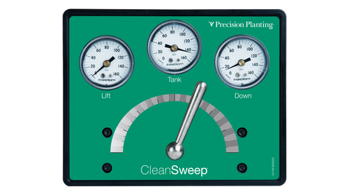 The CleanSweep controller allows you to make row cleaner adjustments from the cab.