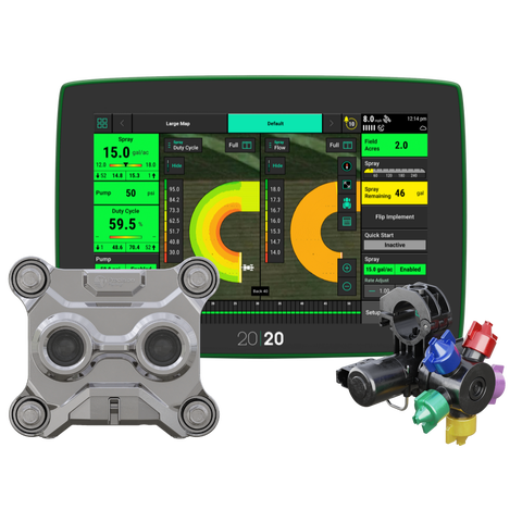 Precision Planting's 20|20, SymphonyNozzle, and SymphonyVision camera. 