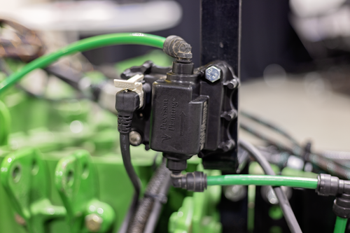EM FlowSense, from Precision Planting, measures row-by-row fertilizer rates on planters and sidedress bars. 