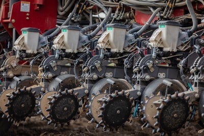 Case equipped with Ready Row Units from Precision Planting. 