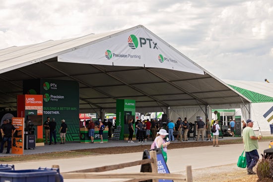 PTx booth at Farm Progress Show