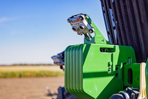 SymphonyVision uses cameras to detect weeds and capture scouting images.  