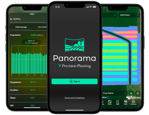 See all your 20|20 data on your phone, computer, or platform of your choice with Panorama from Precision Planting. 
