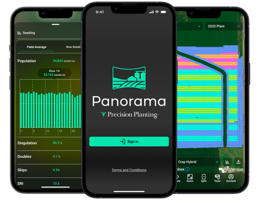See all your 20|20 data on your phone, computer, or platform of your choice with Panorama from Precision Planting. 
