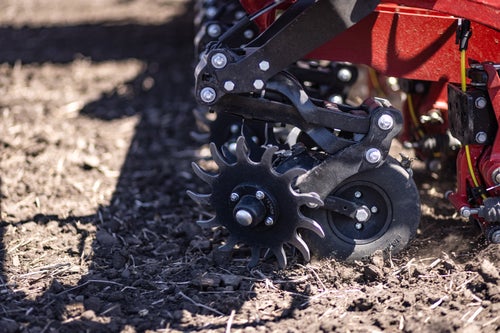 Reveal, the frame-mounted row cleaner from Precision Planting, removes as much residue as possible without removing soil.