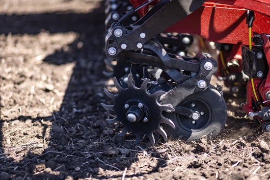 Reveal, the frame-mounted row cleaner from Precision Planting, removes as much residue as possible without removing soil.