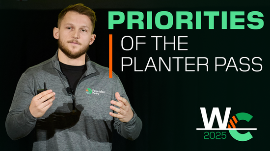 Ryan Howard, Product Specialist, reviews the agronomic priorities of the planter pass.