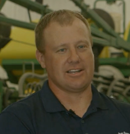 Matt Chambers, a farmer from Iowa, gives a testimonial on Precision Planting products. 