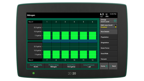 FlowSense measures the rate of fertilizer you are applying on each row of your planter or sidedress bar.