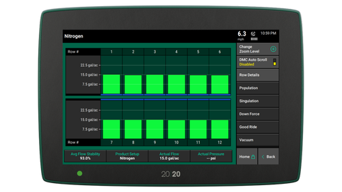 FlowSense from Precision Planting monitors liquid fertilizer application on your planter or sidedress bar. 