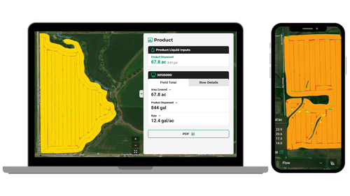 See sprayer data in Panorama by using SymphonyNozzle for swath control and more.