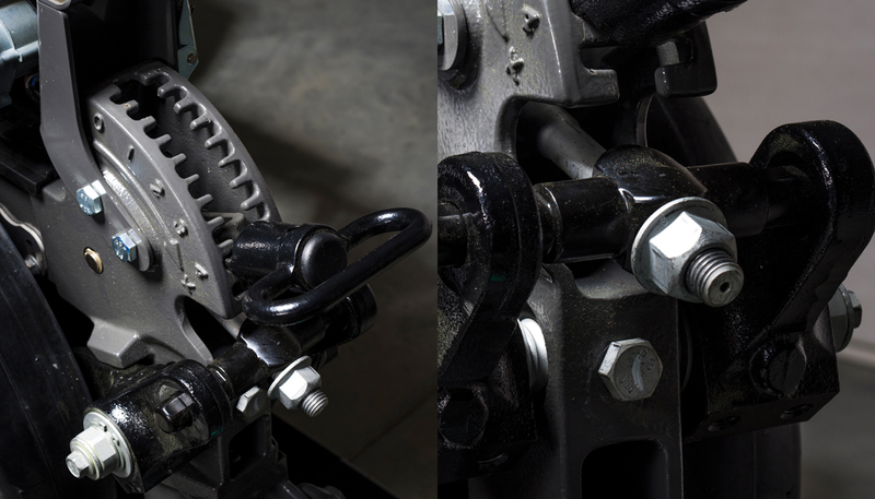 Two row units with the same depth setting.