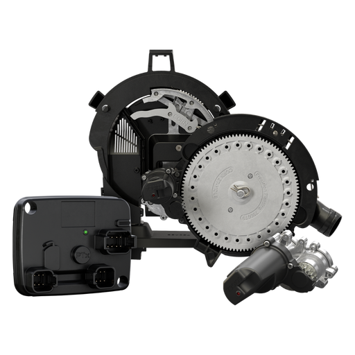 vConnect module paired with vSet and vDrive to enable ISOBUS control through a factory display.