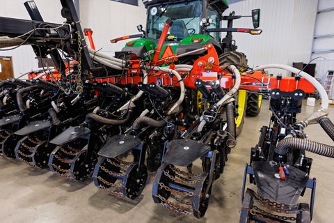 Clarity from Precision Planting displays and maps flow variability and product blockage metrics, row-by-row, on the 20|20.