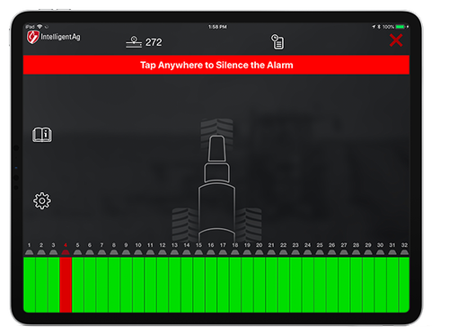 ReconSpreader uses acoustic sensors to detect blockages instantly, displaying metrics on an iPad app.