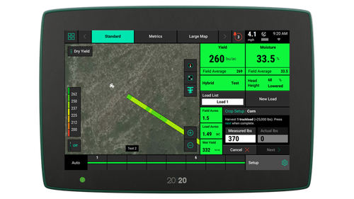 YieldSense from Precision Planting shown on a Gen3 2020. 