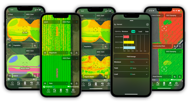 Precision Planting's Panorama field data viewing and sharing app